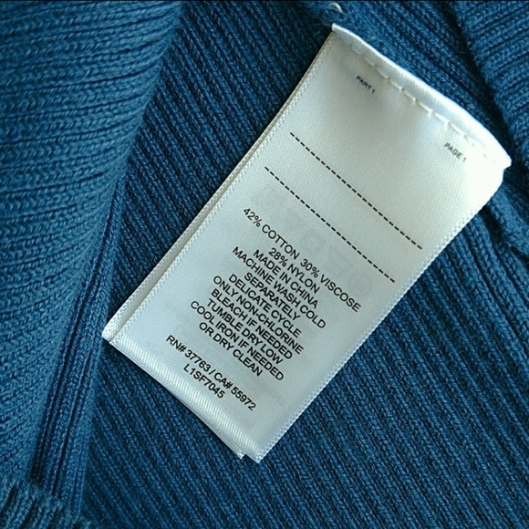 Laundry Shelli Segal Top Cut Out Shoulder Flutter Short Sleeve Knit Blue M NWT - Picture 8 of 8